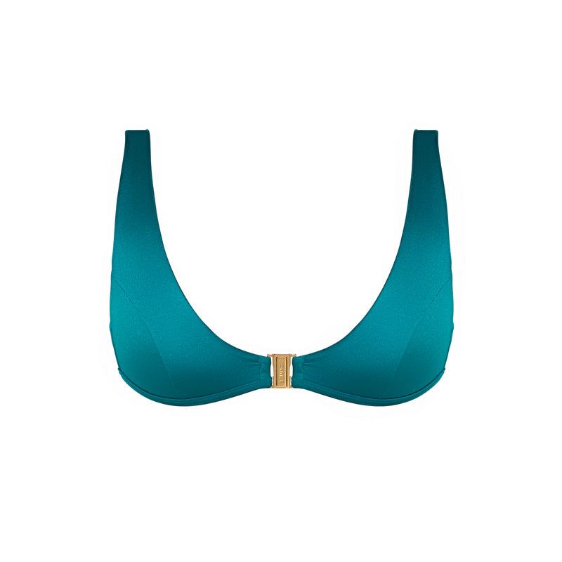 CRAWFORD Blue Fondale - Bralette Bikini Top